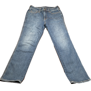 CHICO’S DefineMe Denim Straight Leg Ankle Blue Jeans Size 4R